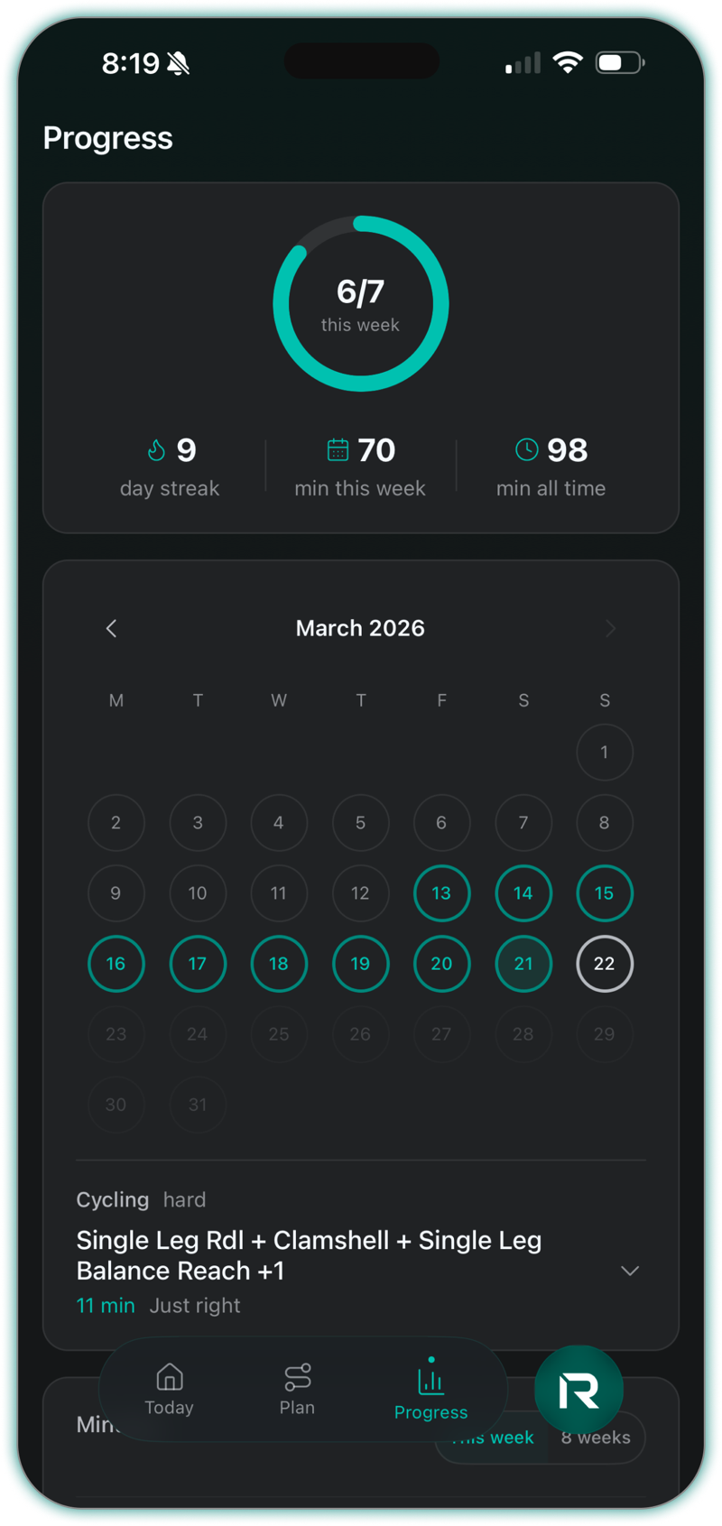 Resilio Health - Progress